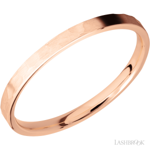 Lashbrook Zirconium with Bead Finish Wedding Bands