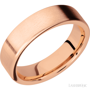 Lashbrook Meteorite with None Finish and 14K Yellow Gold Inlay and Titanium Wedding Bands
