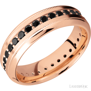 Lashbrook 14K Rose Gold with Polish, Polish Finish Wedding Bands
