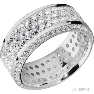 Lashbrook 14K White Gold with Polish, Polish Finish Wedding Bands
