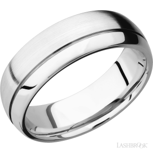 Lashbrook 14K White Gold with Polish, Polish Finish Wedding Bands