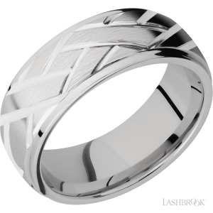 Lashbrook 14K White Gold with Polish, Polish Finish Wedding Bands