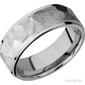 Lashbrook 14K White Gold with Anglesatin, Polish Finish Wedding Bands