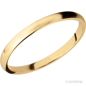 Lashbrook 14K Yellow Gold with Satin Finish Wedding Bands