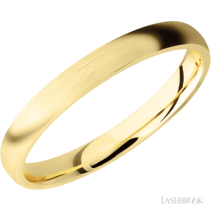 Lashbrook 14K Yellow Gold with Satin Finish Wedding Bands