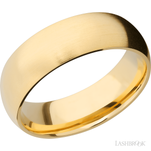 Lashbrook 14K Yellow Gold with Satin Finish Wedding Bands
