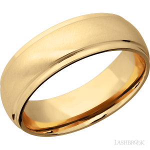 Lashbrook 14K Yellow Gold with Anglesatin, Polish Finish Wedding Bands
