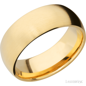 Lashbrook 14K Yellow Gold with Polish, Satin Finish Wedding Bands