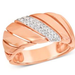 Le Vian® Ring featuring 1/8 cts. Vanilla Diamonds® set in 14K Strawberry Gold®
