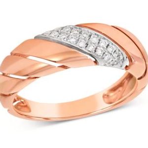 Le Vian® Ring featuring 1/6 cts. Vanilla Diamonds® set in 14K Strawberry Gold®