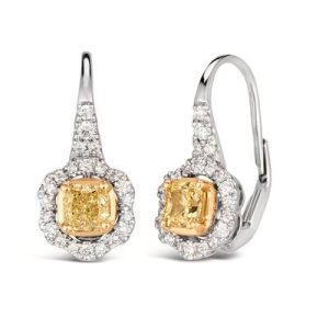 Le Vian Couture® Pendant featuring 3/8 cts. Fancy Light Yellow Diamond , 1/5 cts. Vanilla Diamonds® set in P95