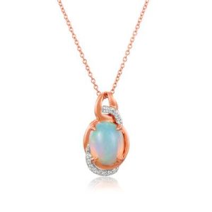 Le Vian® Pendant featuring 1 1/5 cts. Neopolitan Opal™, 1/20 cts. Vanilla Diamonds® set in 14K Two Tone Gold