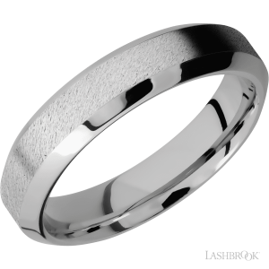 Lashbrook Cobalt Chrome with Polish, Polish Finish Wedding Bands