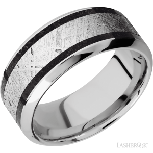 Lashbrook Cobalt Chrome with Polish, Polish Finish Wedding Bands