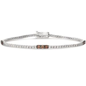 Le Vian® Bracelet featuring 1/2 cts. Chocolate Diamonds® , 1 1/10 cts. Nude Diamonds™ set in 14K Vanilla Gold®