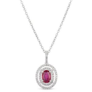 Le Vian Couture® Pendant featuring 3/4 cts. Passion Ruby™, 1/3 cts. Vanilla Diamonds® set in PLT