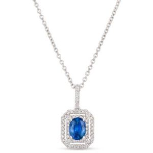 Le Vian Couture® Pendant featuring 3/4 cts. Cornflower Sapphire™, 1/3 cts. Vanilla Diamonds® set in PLT