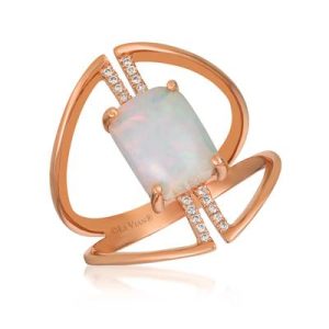 Le Vian® Ring featuring 1 cts. Neopolitan Opal™, 1/20 cts. Vanilla Diamonds® set in 14K Strawberry Gold®