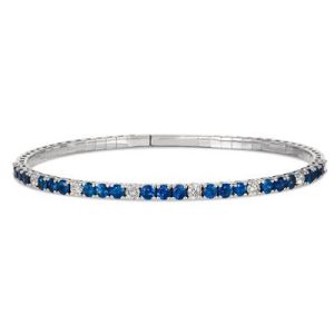 Le Vian® Bangle featuring 2 1/3 cts. Blueberry Sapphire™, 3/4 cts. Nude Diamonds™ set in 14K Vanilla Gold®