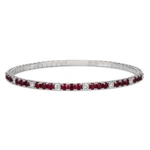 Le Vian® Bangle featuring 2 1/3 cts. Passion Ruby™, 3/4 cts. Nude Diamonds™ set in 14K Vanilla Gold®