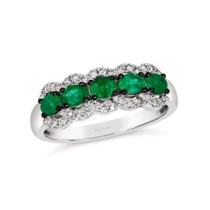 Le Vian® Ring featuring 3/4 cts. Costa Smeralda Emeralds™, 1/4 cts. Nude Diamonds™ set in 14K Vanilla Gold®
