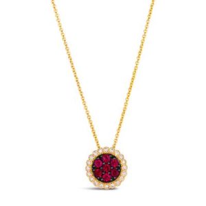 Le Vian® Pendant featuring 1/3 cts. Passion Ruby™, 1/6 cts. Nude Diamonds™ set in 14K Honey Gold™