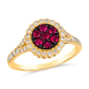 Le Vian® Ring featuring 1/3 cts. Passion Ruby™, 3/8 cts. Nude Diamonds™ set in 14K Honey Gold™