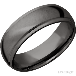 Lashbrook Tantalum Noir with Polish, Polish Finish Wedding Bands