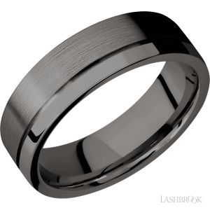 Lashbrook Tantalum Noir with Polish, Polish Finish Wedding Bands
