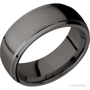 Lashbrook Tantalum Noir with Polish, Polish Finish Wedding Bands