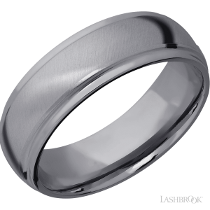 Lashbrook Tantalum with Polish, Polish Finish Wedding Bands