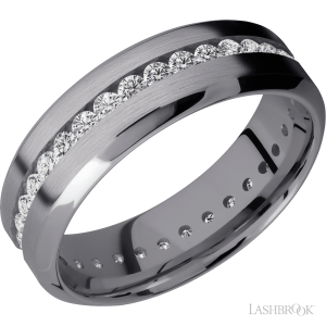 Lashbrook Tantalum with Polish, Polish Finish Wedding Bands