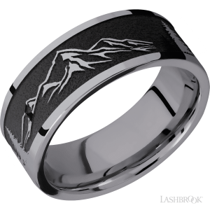 Lashbrook Tantalum with Polish Finish Wedding Bands