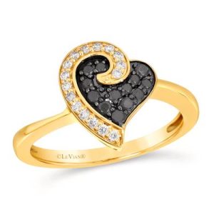 Le Vian® Ring featuring 1/6 cts. Blackberry Diamonds®, 1/10 cts. Vanilla Diamonds® set in 14K Honey Gold™