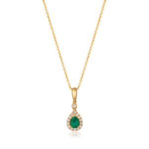 Le Vian® Pendant featuring 1/4 cts. Costa Smeralda Emeralds™, 1/10 cts. Vanilla Diamonds® set in 14K Honey Gold™