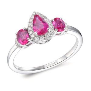 Le Vian® Ring featuring 7/8 cts. Passion Ruby™, 1/10 cts. Vanilla Diamonds® set in 14K Vanilla Gold®