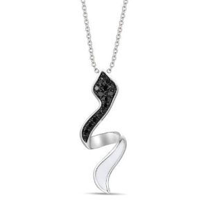 Le Vian® Pendant featuring Enamel, 1/4 cts. Blackberry Diamonds® set in 14K Vanilla Gold®