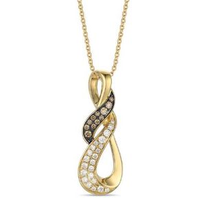 Le Vian® Pendant featuring 3/8 cts. Nude Diamonds™ , 1/5 cts. Chocolate Diamonds® set in 14K Honey Gold™