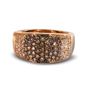 Le Vian Ombre Ring featuring 1 1/20 cts. Chocolate Ombré Diamonds® set in 14K Strawberry Gold®