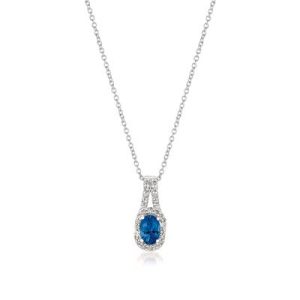 Le Vian® Pendant featuring 5/8 cts. Blueberry Sapphire™, 1/6 cts. Vanilla Diamonds® set in 14K Vanilla Gold®