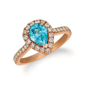 Le Vian® Ring featuring 1 1/2 cts. Blueberry Zircon™, 1/2 cts. Nude Diamonds™ set in 14K Strawberry Gold®