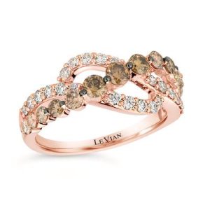 Le Vian Ombre Ring featuring 1 1/4 cts. Chocolate Ombré Diamonds® set in 14K Strawberry Gold®