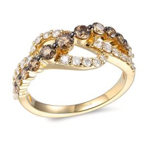 Le Vian Ombre Ring featuring 1 1/4 cts. Chocolate Ombré Diamonds® set in 14K Honey Gold™