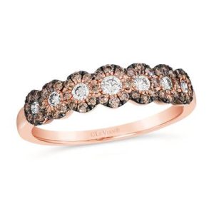 Le Vian® Ring featuring 1/4 cts. Nude Diamonds™ , 1/3 cts. Chocolate Diamonds® set in 14K Strawberry Gold®