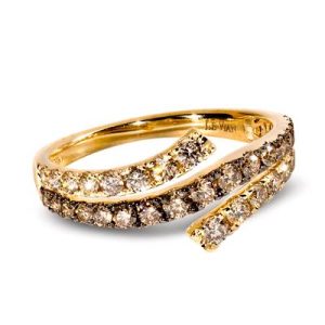 Le Vian® Ring featuring 3/8 cts. Chocolate Diamonds®, 1/2 cts. Nude Diamonds™ set in 14K Honey Gold™
