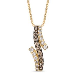 Le Vian® Pendant featuring 1/3 cts. Chocolate Diamonds®, 1/3 cts. Nude Diamonds™ set in 14K Honey Gold™