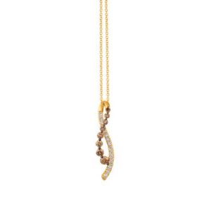 Le Vian® Pendant featuring 1/2 cts. Chocolate Diamonds® , 1/3 cts. Nude Diamonds™ set in 14K Honey Gold™