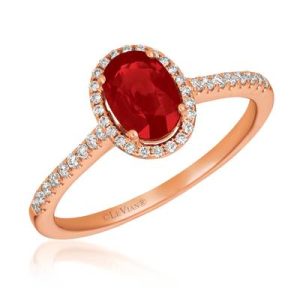 Le Vian® Ring featuring 3/4 cts. Passion Ruby™, 1/6 cts. Vanilla Diamonds® set in 14K Strawberry Gold®