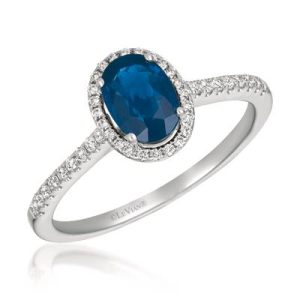Le Vian® Ring featuring 3/4 cts. Cornflower Sapphire™, 1/6 cts. Vanilla Diamonds® set in 14K Vanilla Gold®