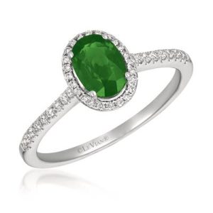 Le Vian® Ring featuring 5/8 cts. Costa Smeralda Emeralds™, 1/6 cts. Vanilla Diamonds® set in 14K Vanilla Gold®